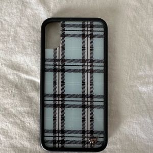 Wildflower iPhone 11 Pro case: Blue Plaid